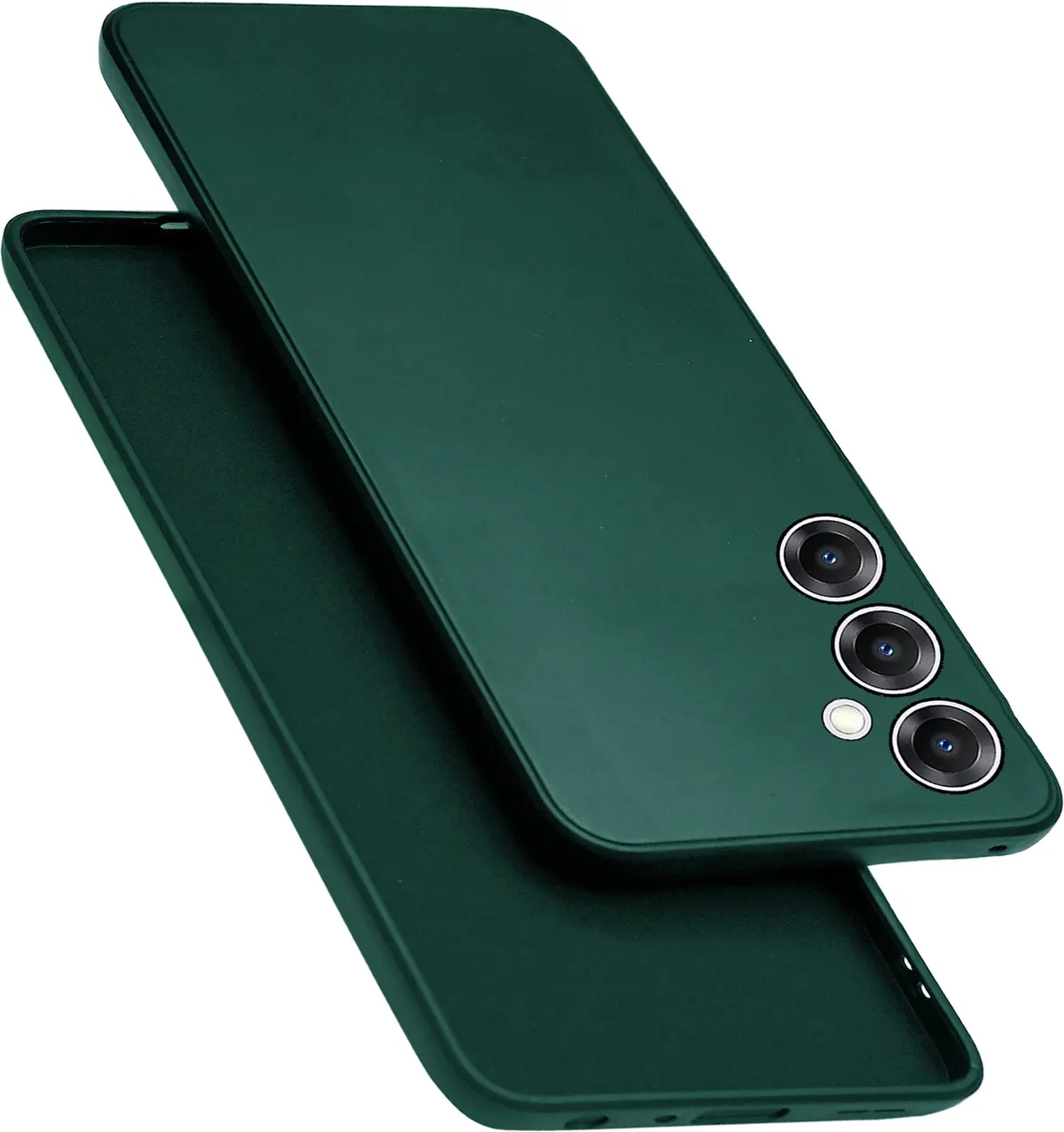 Micvir Back Cover for Samsung Galaxy A26 5G (Green, Dual Protection, Silicon, Pack of: 1)