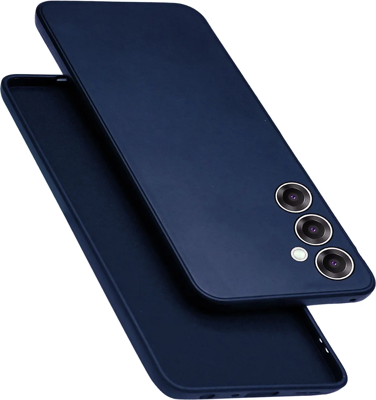 Micvir Back Cover for Samsung Galaxy A36 5G (Blue, Dual Protection, Silicon, Pack of: 1)