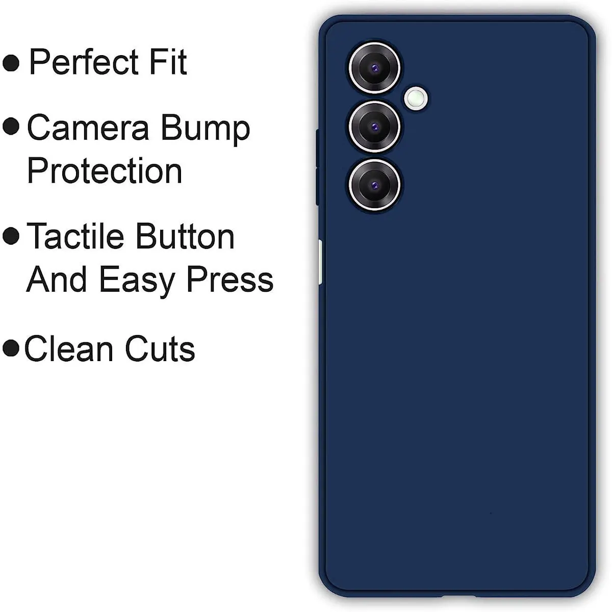 Micvir Back Cover for Samsung Galaxy A36 5G (Blue, Dual Protection, Silicon, Pack of: 1) — image 4 of 5
