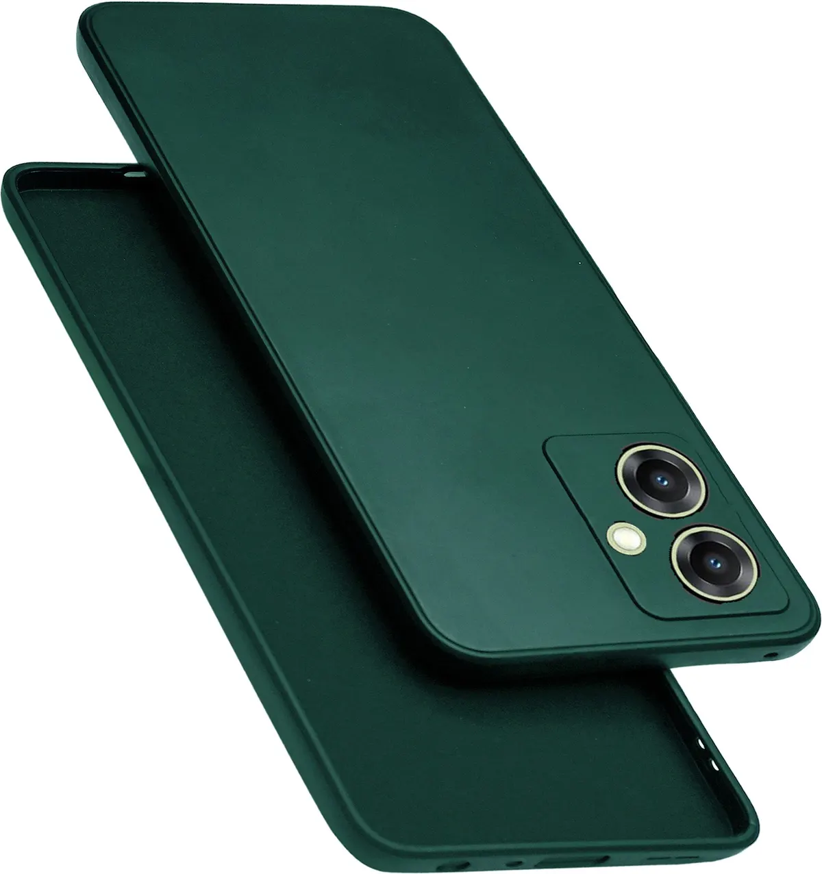 Micvir Back Cover for SAMSUNG Galaxy F06 5G (Green, Dual Protection, Silicon, Pack of: 1)