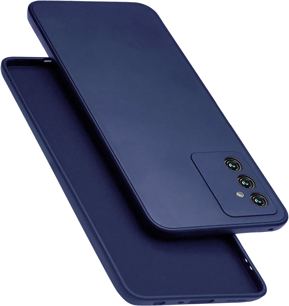 Micvir Back Cover for Samsung Galaxy F23 5G (Blue, Dual Protection, Silicon, Pack of: 1)