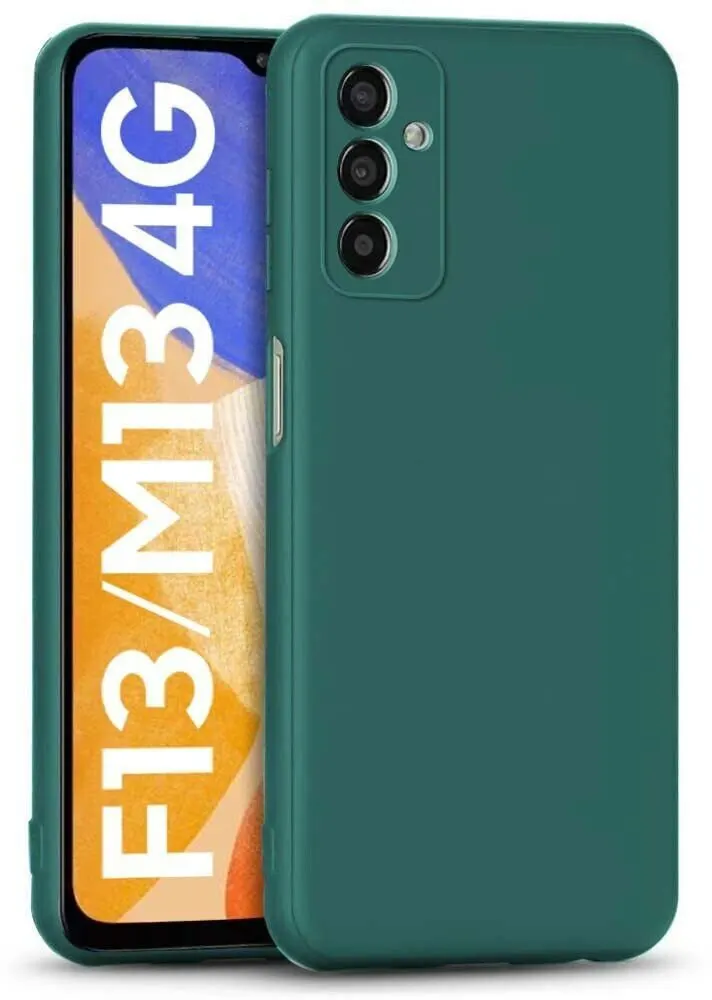 Micvir Back Cover for Samsung Galaxy F13 (Green, Dual Protection, Silicon, Pack of: 1) — image 2 of 5