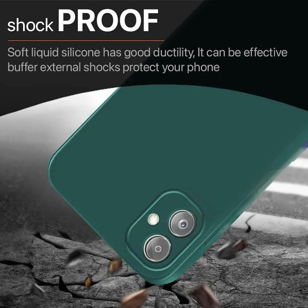 Micvir Back Cover for Samsung Galaxy F14 5G (Green, Dual Protection, Silicon, Pack of: 1) — image 4 of 5
