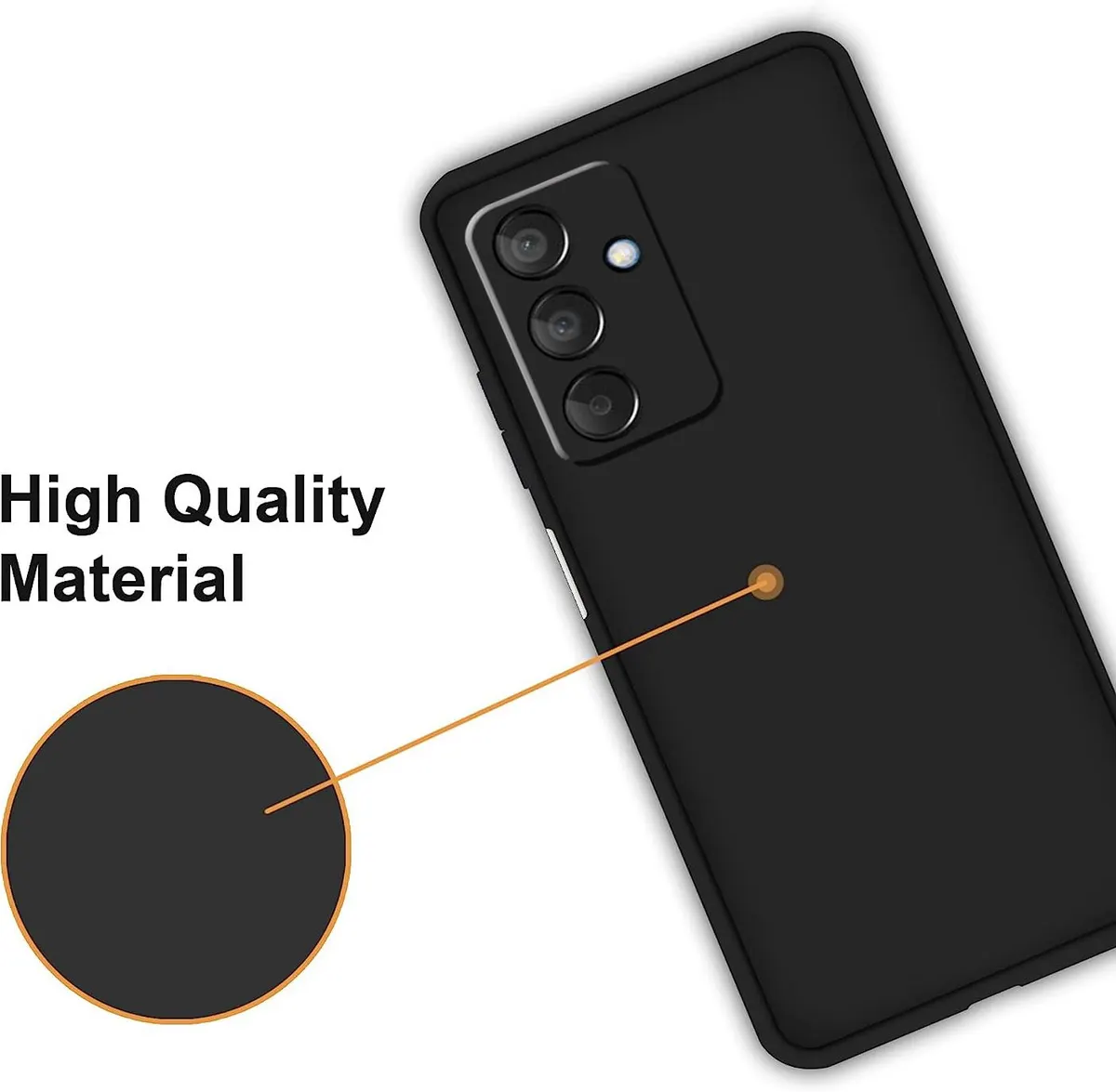 Micvir Back Cover for Samsung Galaxy F15 5G (Black, Dual Protection, Silicon, Pack of: 1) — image 3 of 5