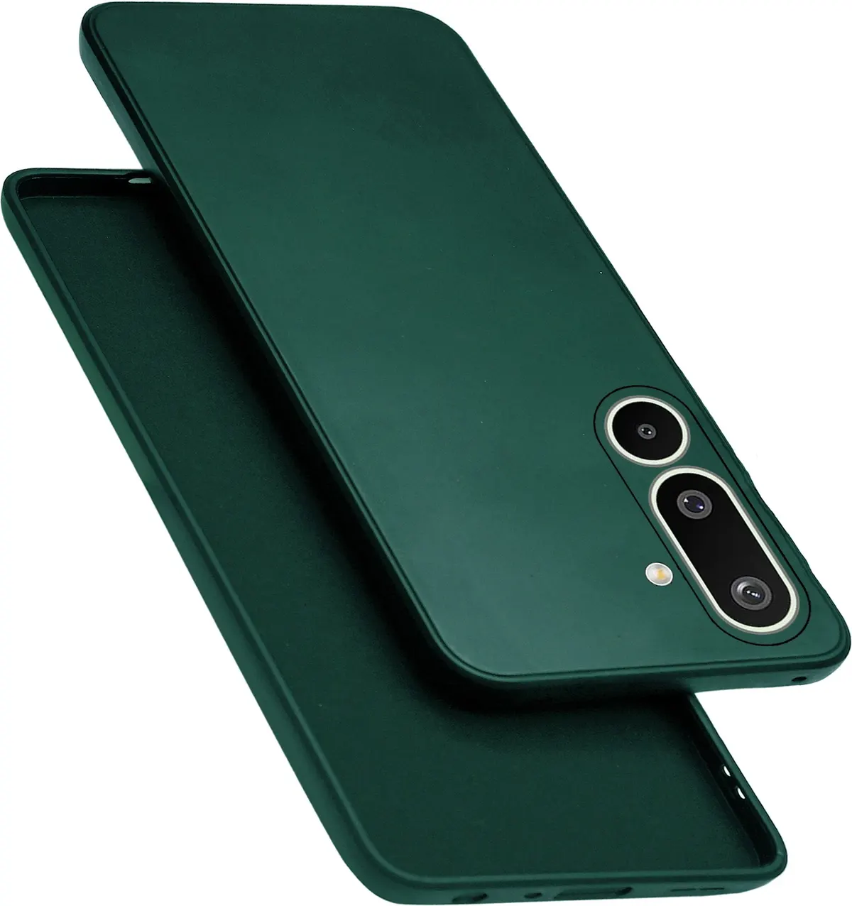 Micvir Back Cover for Samsung Galaxy F16 5G (Green, Dual Protection, Silicon, Pack of: 1)