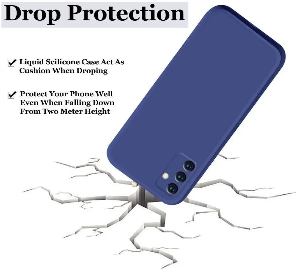 Micvir Back Cover for Samsung Galaxy F13 (Blue, Dual Protection, Silicon, Pack of: 1) — image 4 of 5