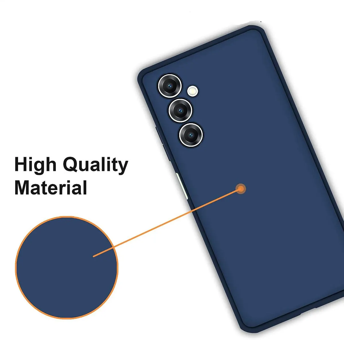 Micvir Back Cover for Samsung Galaxy F34 5G (Blue, Dual Protection, Silicon, Pack of: 1) — image 2 of 5