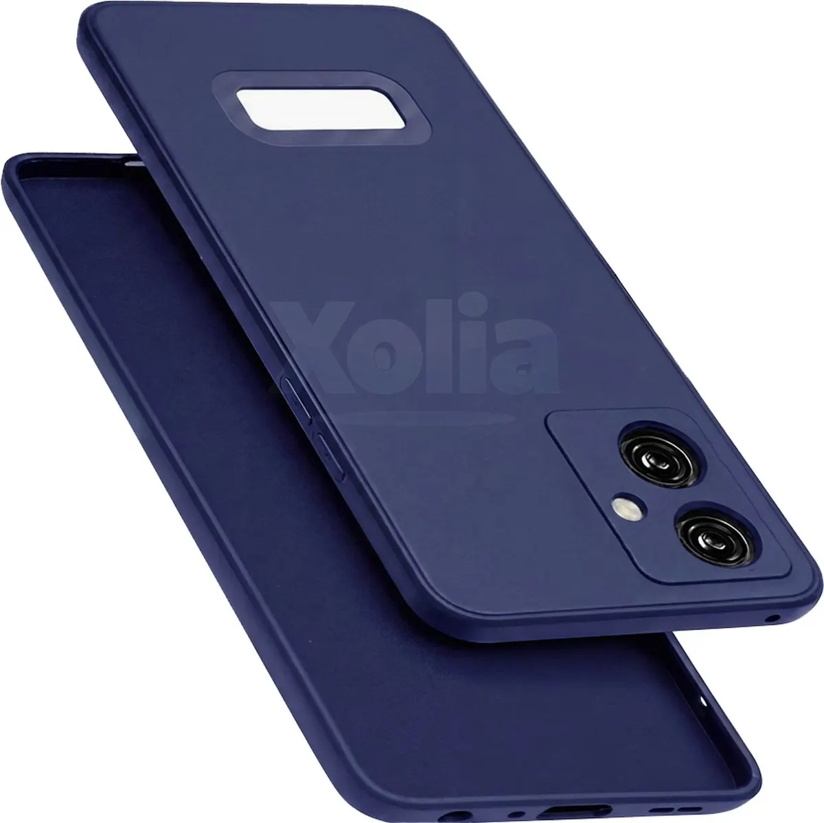 Micvir Back Cover for Samsung Galaxy M04 (Blue, Dual Protection, Silicon, Pack of: 1)