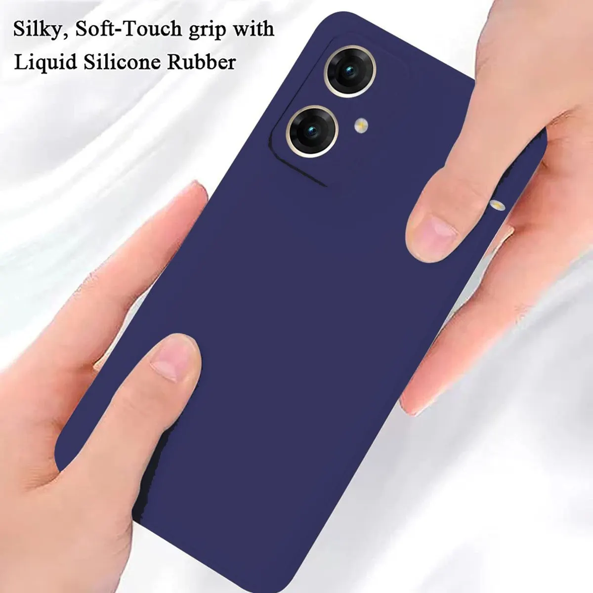 Micvir Back Cover for Samsung Galaxy M04 (Blue, Dual Protection, Silicon, Pack of: 1) — image 2 of 4