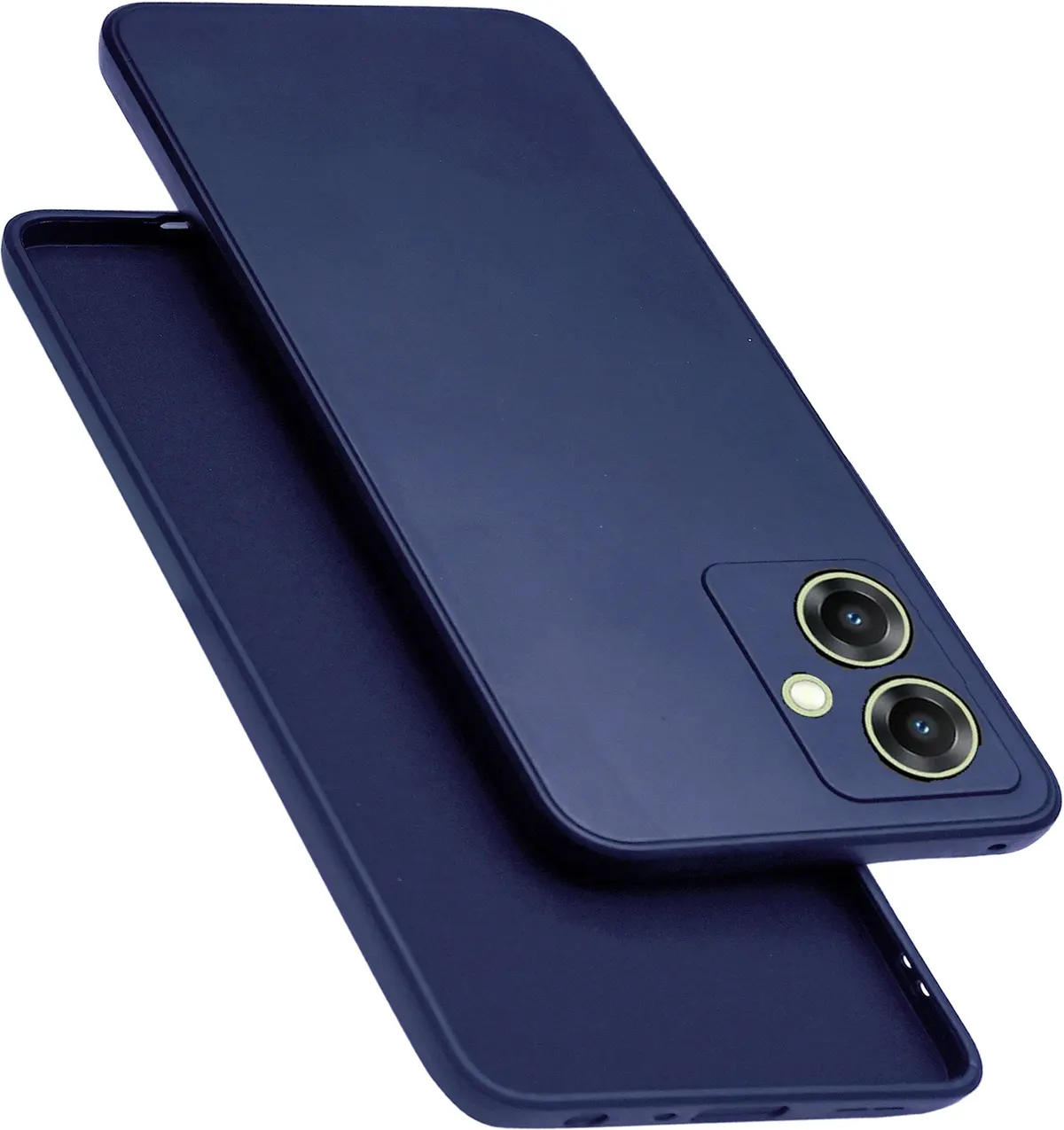 Micvir Back Cover for SAMSUNG Galaxy M06 5G (Blue, Dual Protection, Silicon, Pack of: 1)