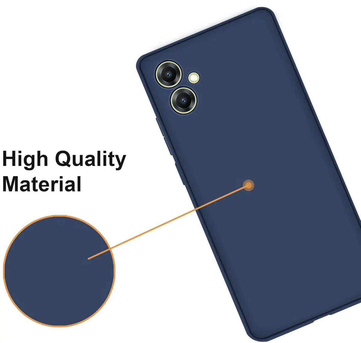 Micvir Back Cover for SAMSUNG Galaxy M06 5G (Blue, Dual Protection, Silicon, Pack of: 1) — image 2 of 5