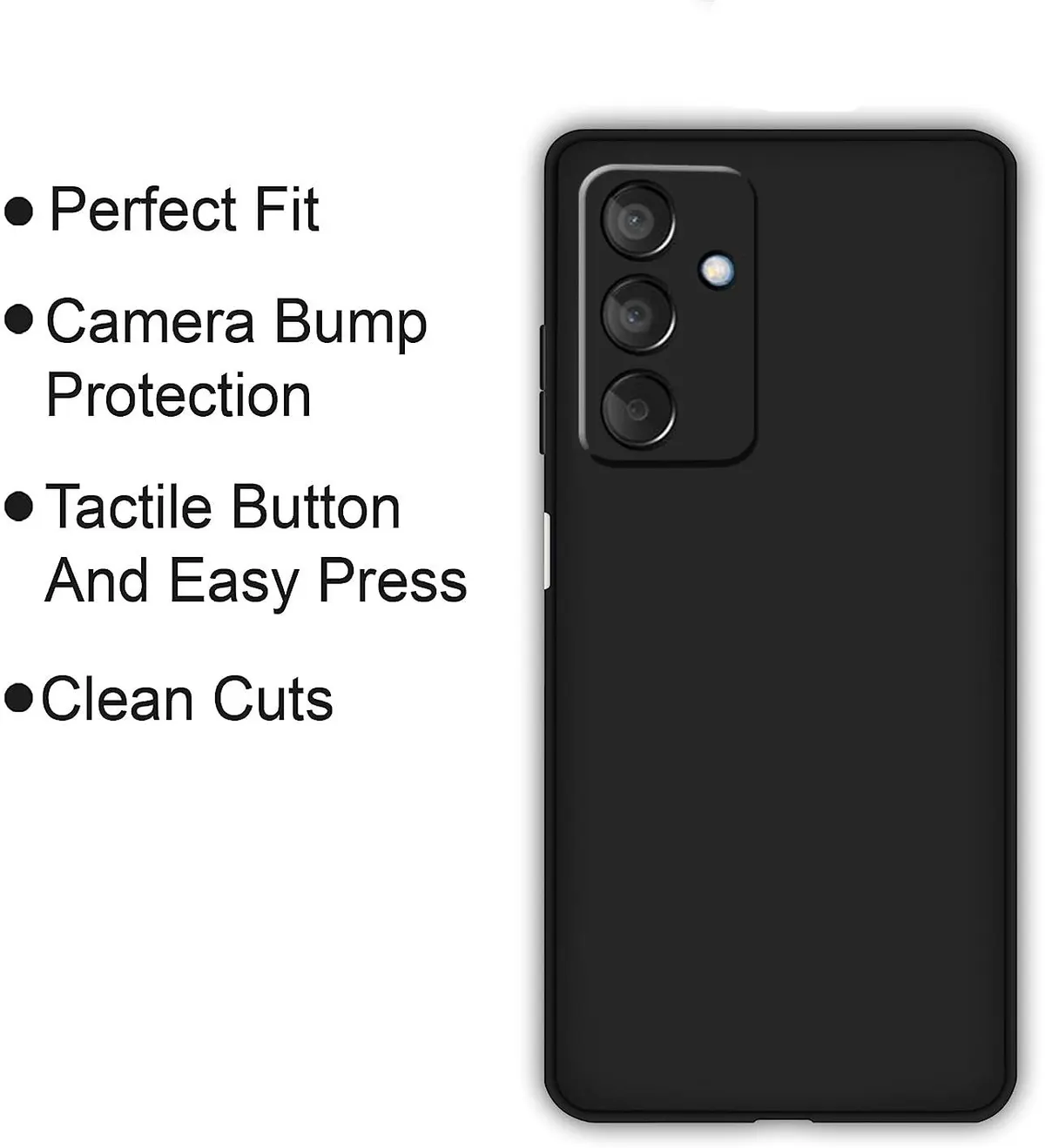 Micvir Back Cover for Samsung Galaxy M15 5G (Black, Dual Protection, Silicon, Pack of: 1) — image 4 of 5