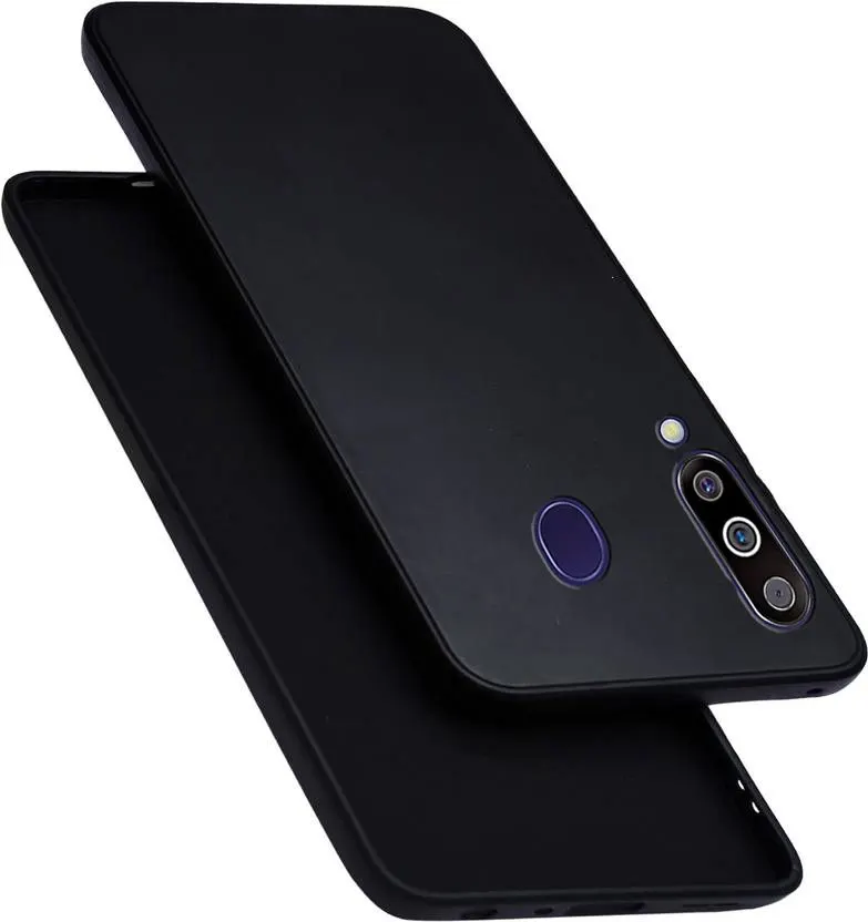 Xolia Back Cover for Samsung M30 (Black, Dual Protection, Silicon, Pack of: 1)