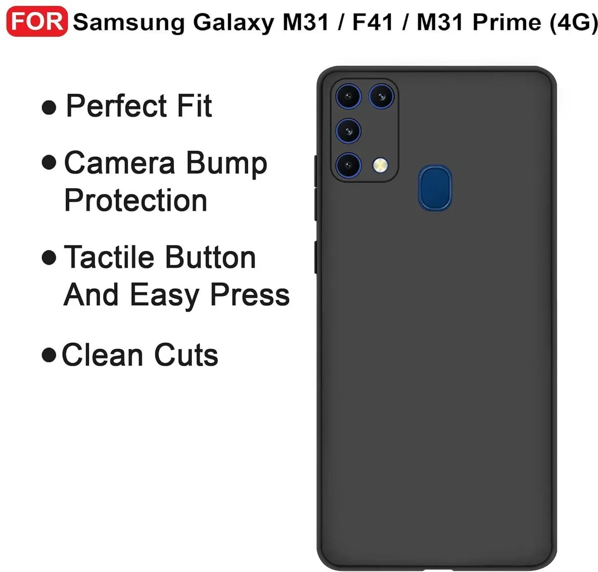 Xolia Back Cover for Samsung Galaxy M30s (Black, Dual Protection, Silicon, Pack of: 1) — image 4 of 5