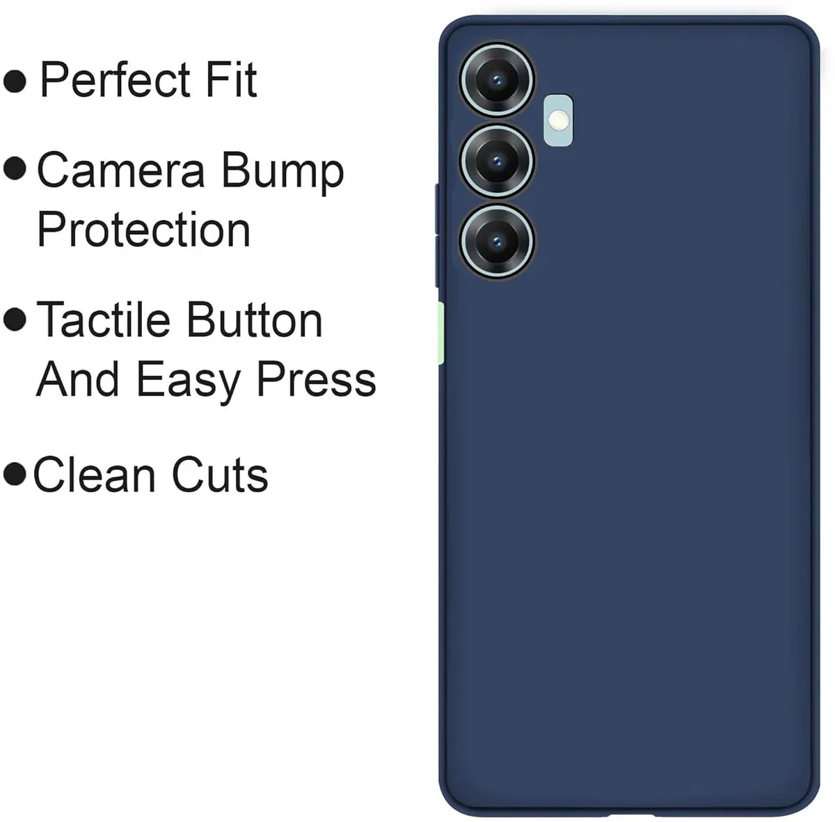 Micvir Back Cover for SAMSUNG Galaxy M35 5G (Blue, Dual Protection, Silicon, Pack of: 1) — image 4 of 5