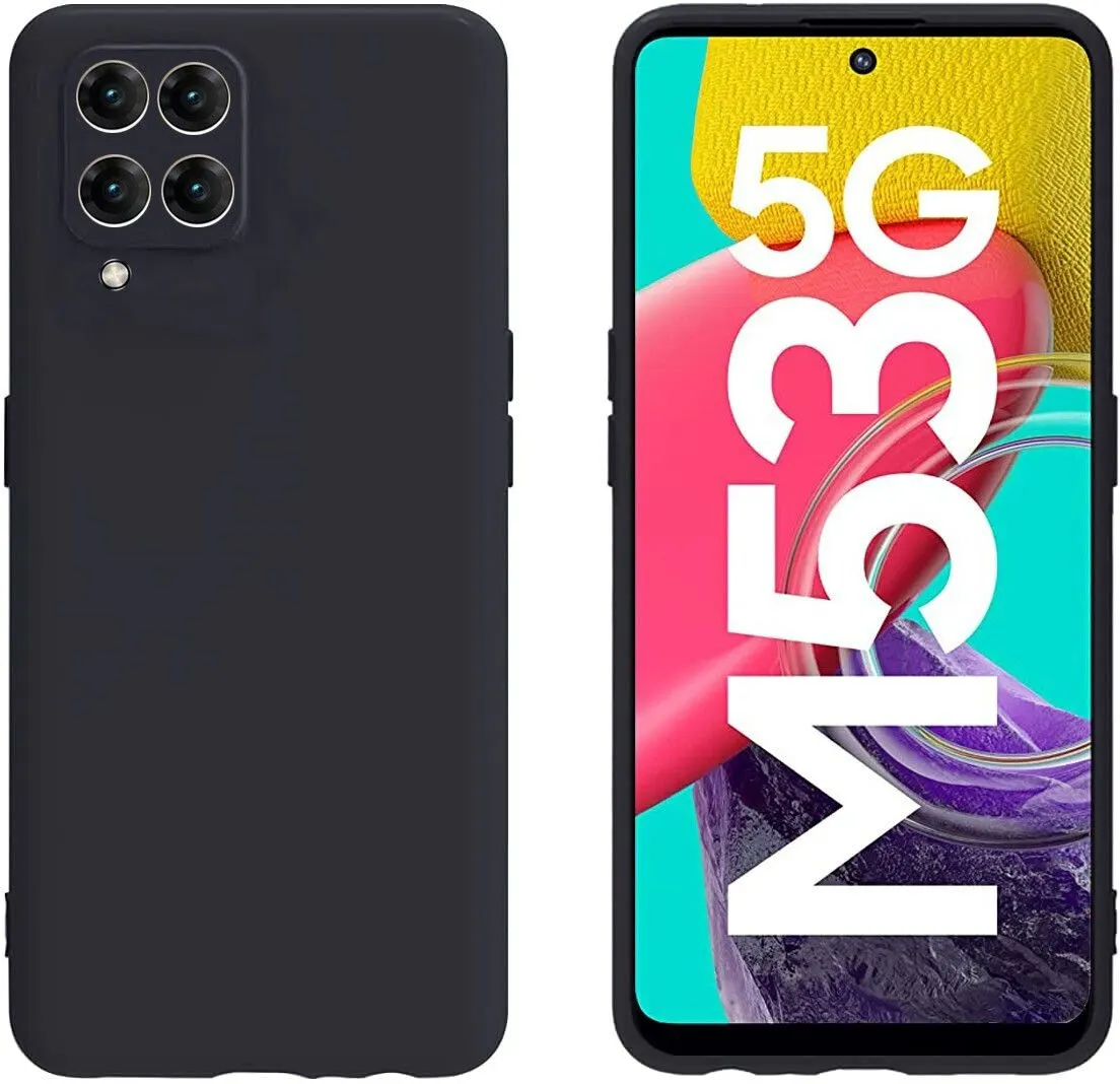 Micvir Back Cover for Samsung Galaxy M53 5G (Black, Dual Protection, Silicon, Pack of: 1) — image 2 of 5
