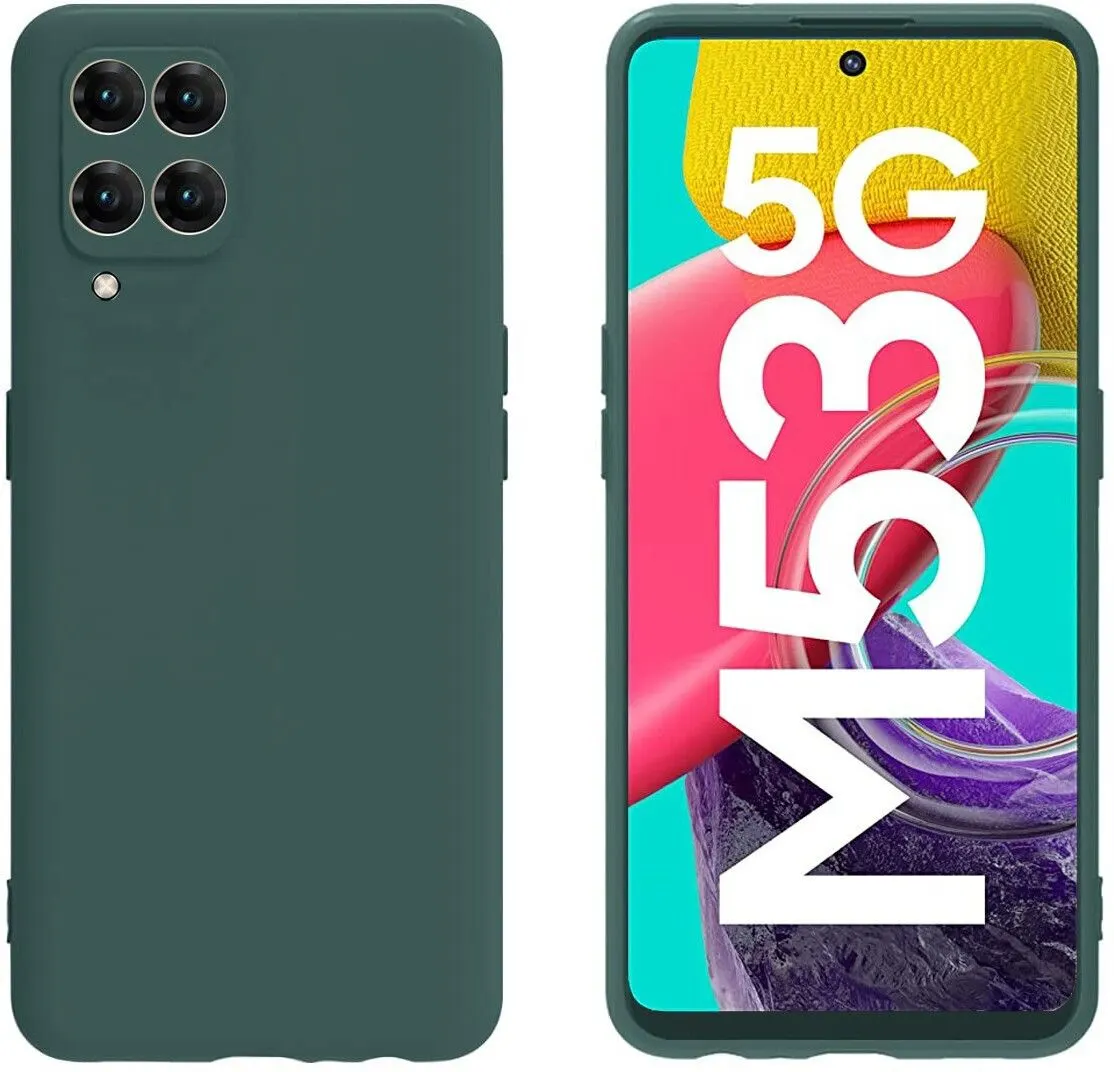 Micvir Back Cover for Samsung Galaxy M53 5G (Green, Dual Protection, Silicon, Pack of: 1) — image 2 of 5