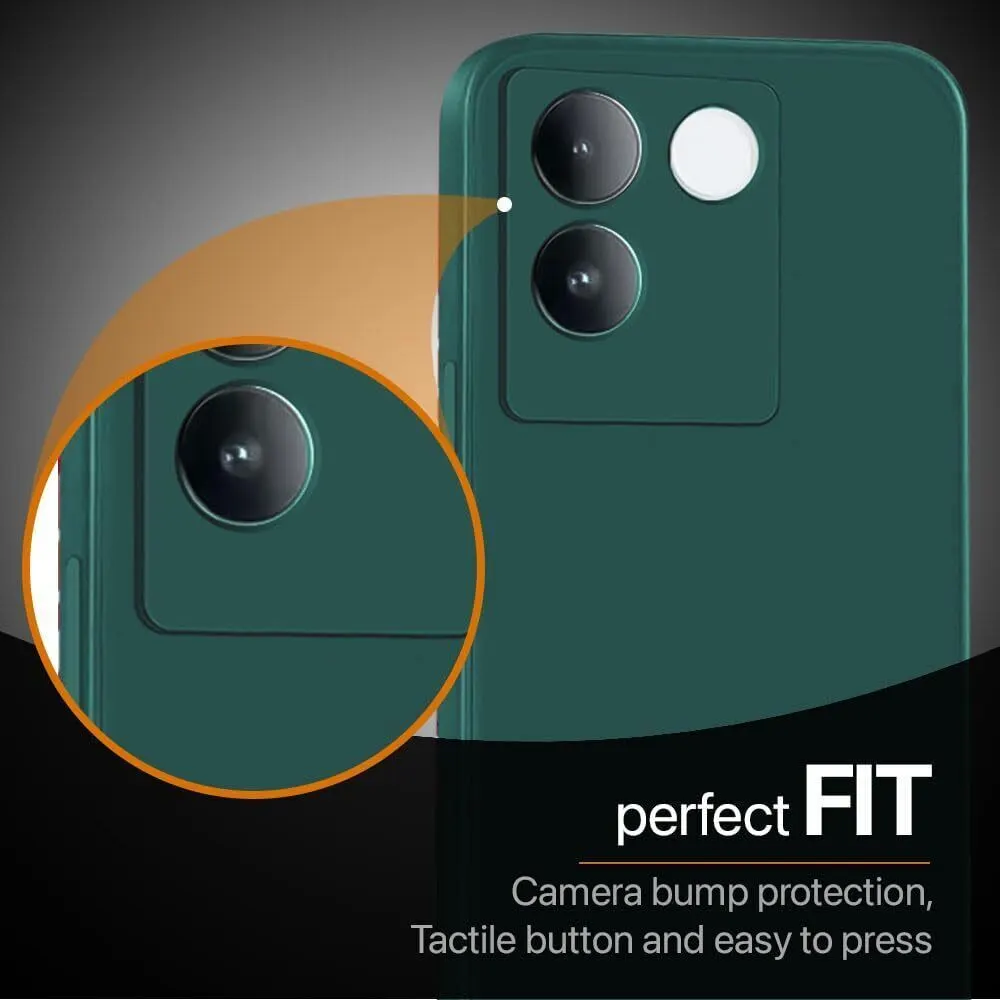 Micvir Back Cover for Vivo T2 Pro 5G (Green, Dual Protection, Silicon, Pack of: 1) — image 3 of 5