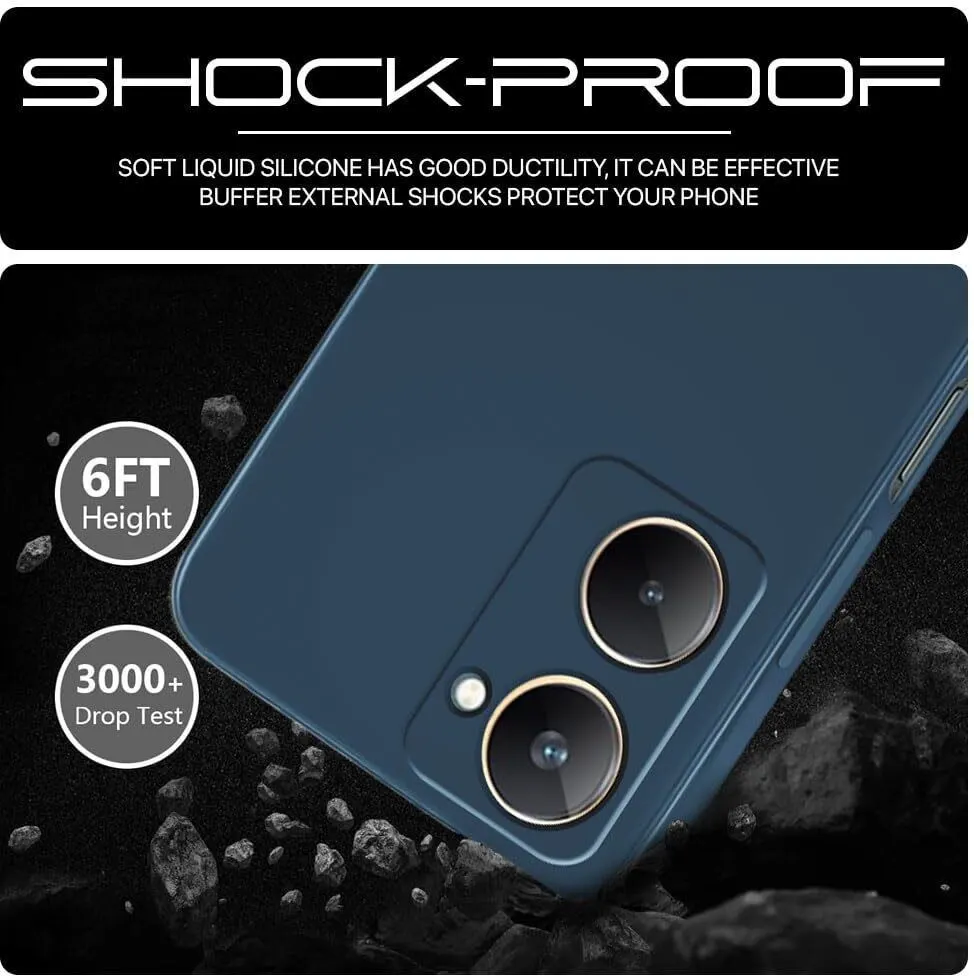 Micvir Back Cover for Vivo T3 Lite 5G (Blue, Dual Protection, Silicon, Pack of: 1) — image 2 of 5