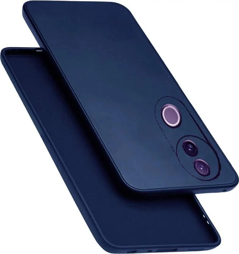Micvir Back Cover for Vivo T4R 5G (Blue, Dual Protection, Silicon, Pack of: 1)