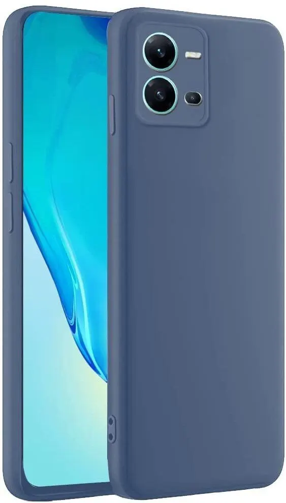 Micvir Back Cover for Vivo V25 5G (Blue, Dual Protection, Silicon, Pack of: 1) — image 2 of 5