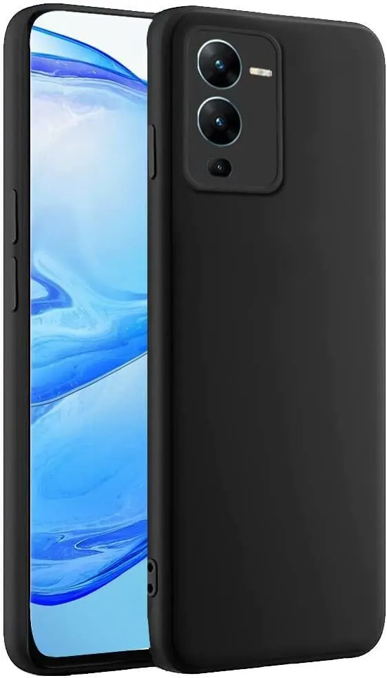 Micvir Back Cover for Vivo V25 Pro 5G (Black, Dual Protection, Silicon, Pack of: 1) — image 2 of 5