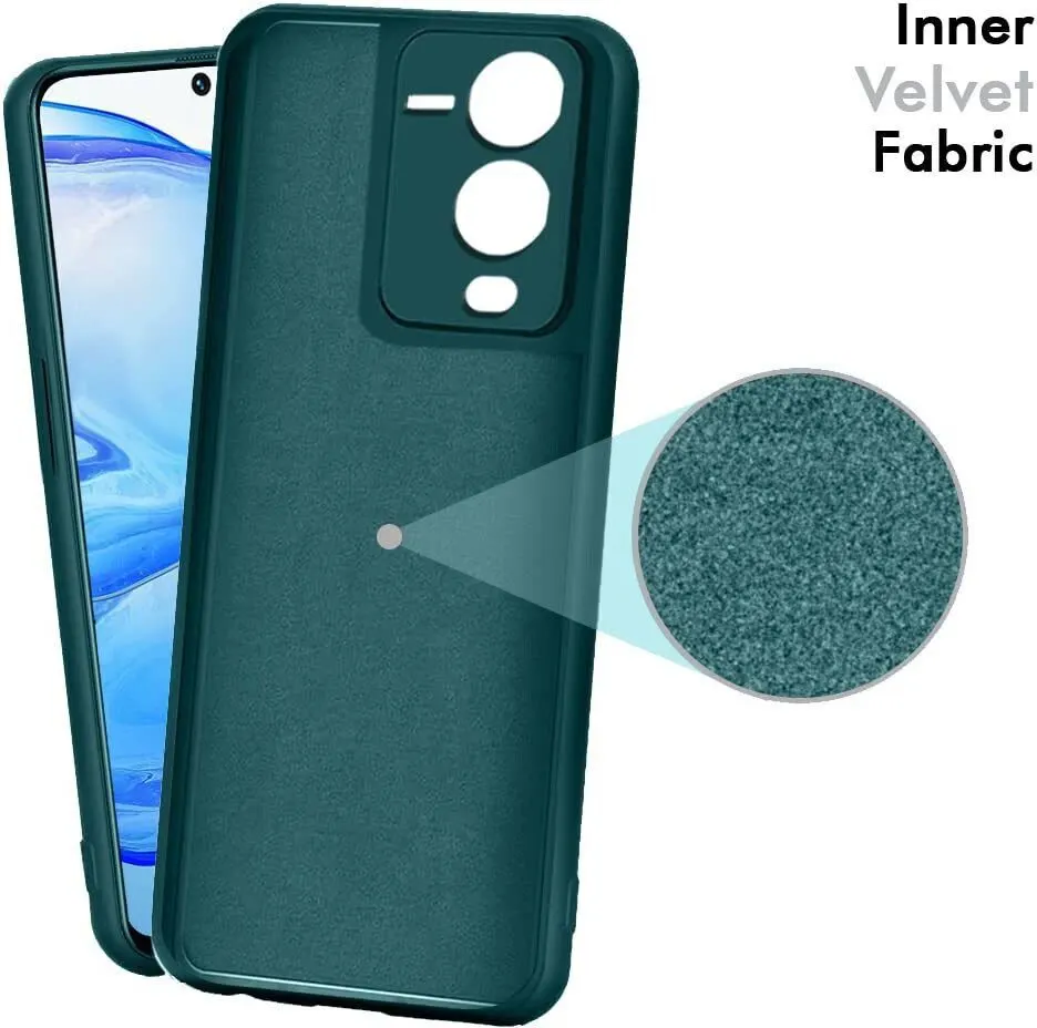 Micvir Back Cover for Vivo V25 Pro 5G (Green, Dual Protection, Silicon, Pack of: 1) — image 2 of 3