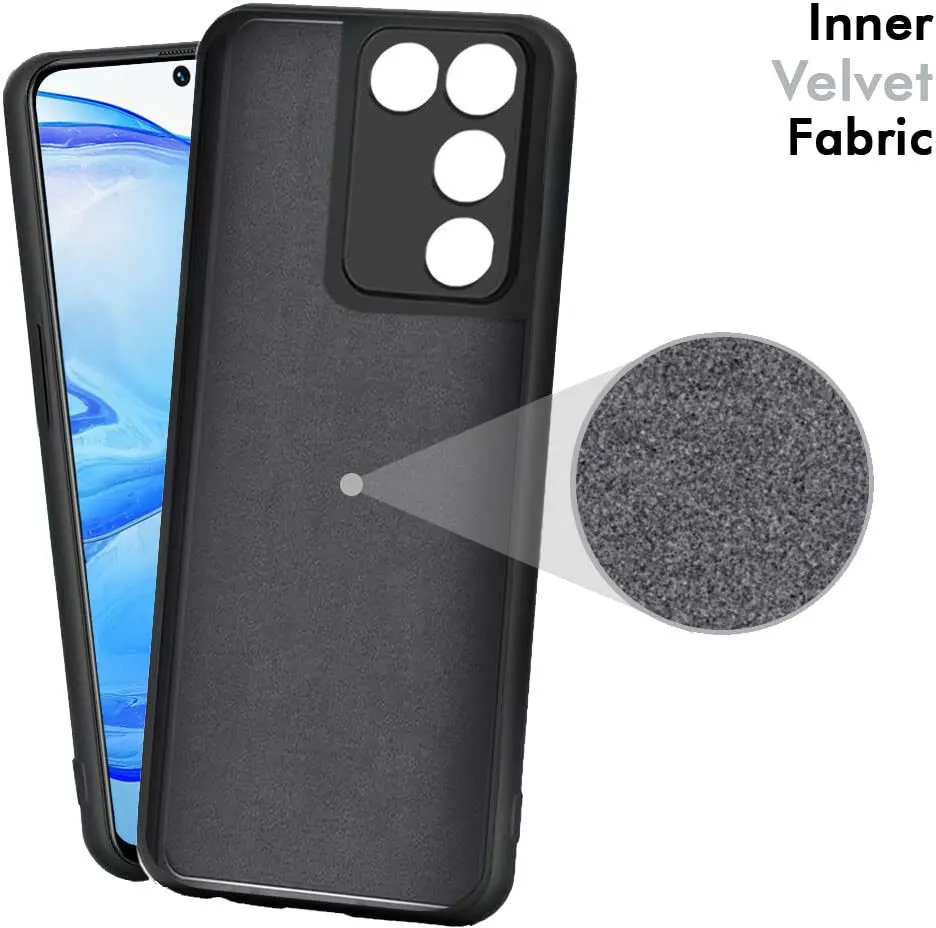Micvir Back Cover for vivo V27 (Black, Dual Protection, Silicon, Pack of: 1) — image 4 of 5