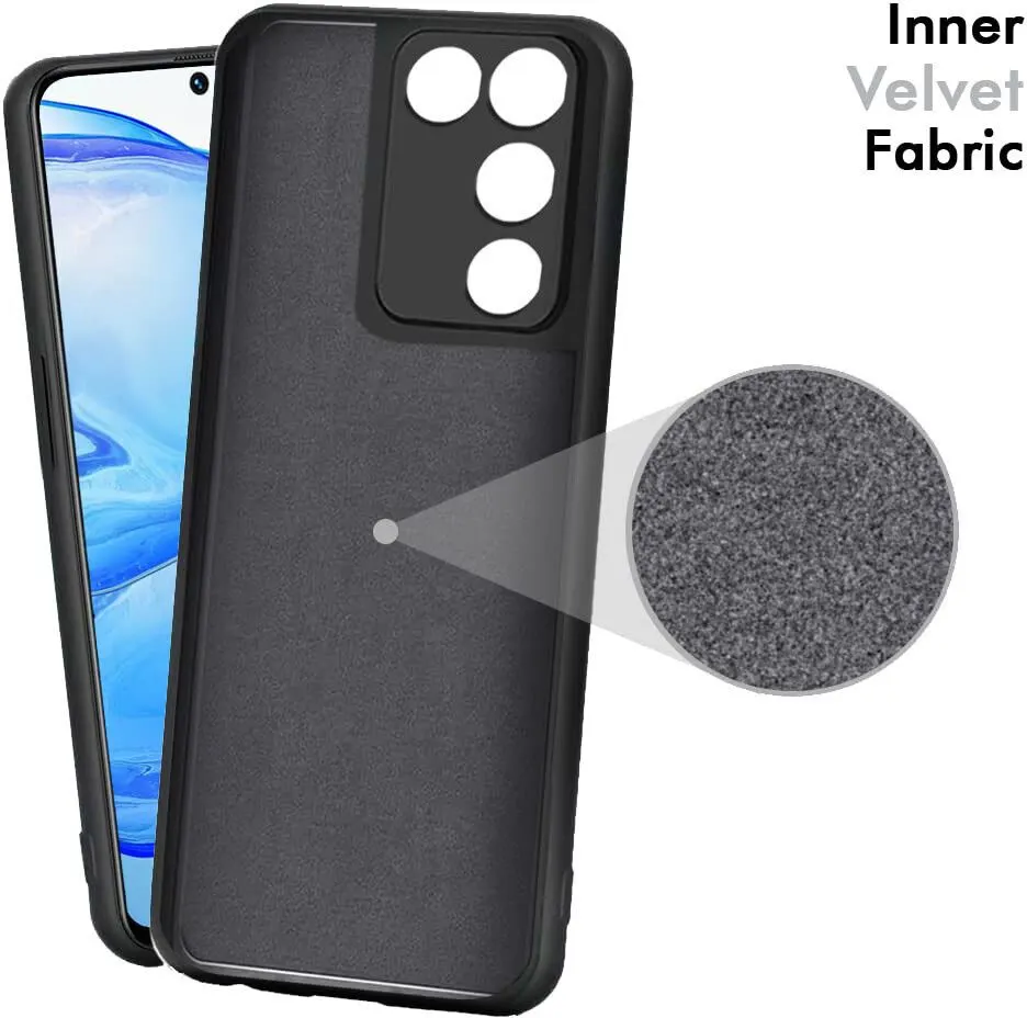 Micvir Back Cover for Vivo V27 Pro 5G (Black, Dual Protection, Silicon, Pack of: 1) — image 4 of 5