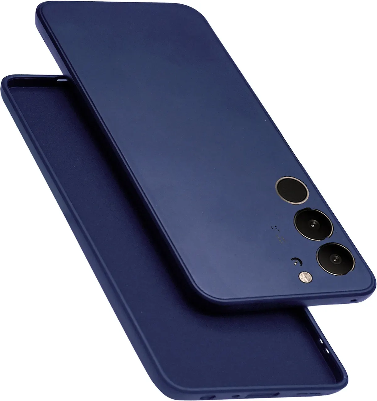 Micvir Back Cover for Vivo V29 Pro 5G (Blue, Dual Protection, Silicon, Pack of: 1)