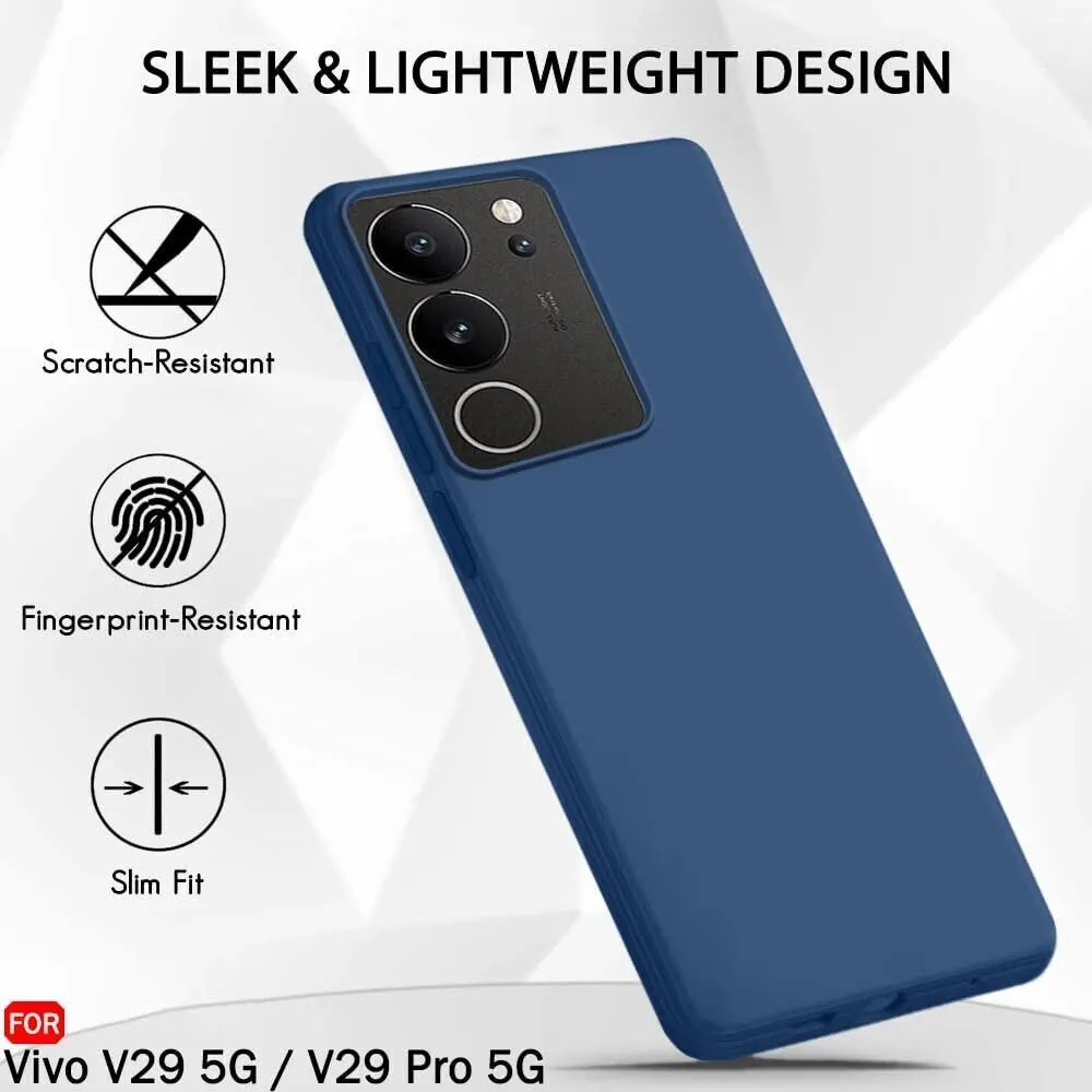 Micvir Back Cover for Vivo V29 Pro 5G (Blue, Dual Protection, Silicon, Pack of: 1) — image 3 of 5