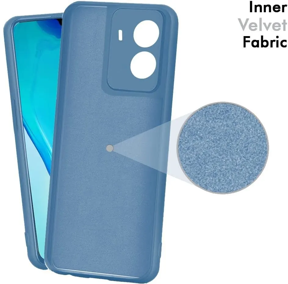 Micvir Back Cover for Vivo Y02s (Blue, Dual Protection, Silicon, Pack of: 1) — image 4 of 5
