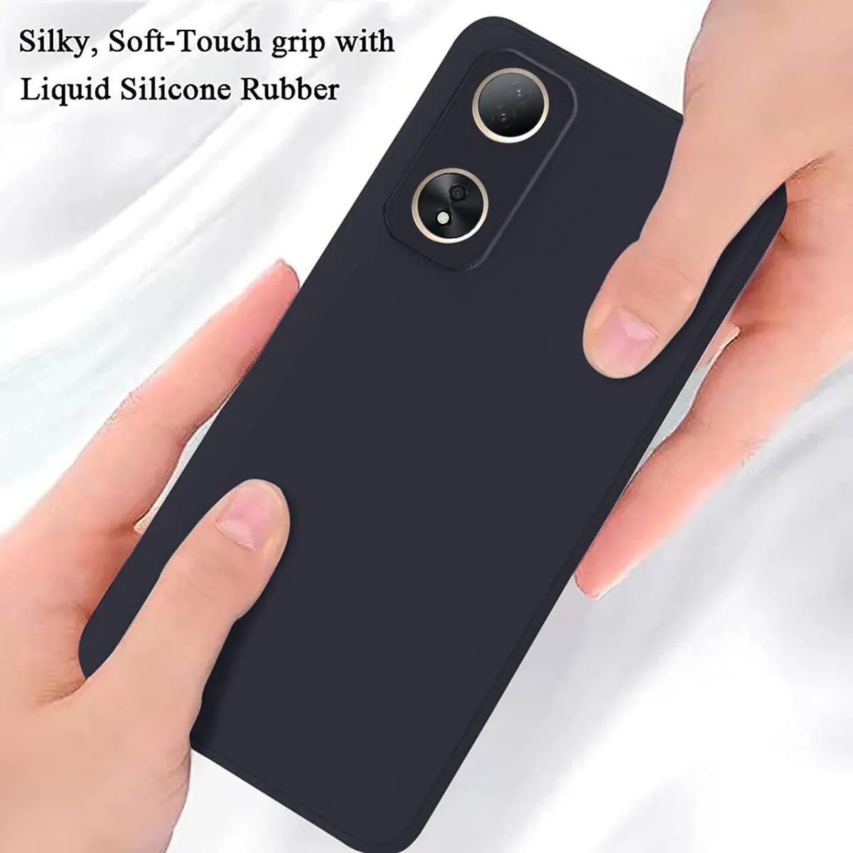 Micvir Back Cover for Vivo Y100 5G (Black, Dual Protection, Silicon, Pack of: 1) — image 4 of 5