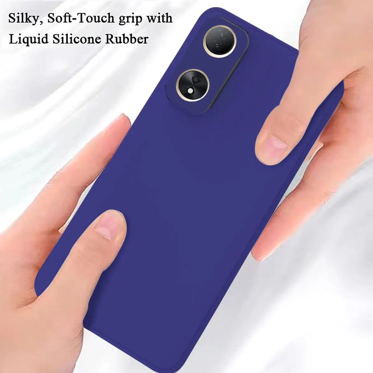 Micvir Back Cover for Vivo Y100 5G (Blue, Dual Protection, Silicon, Pack of: 1) — image 3 of 5