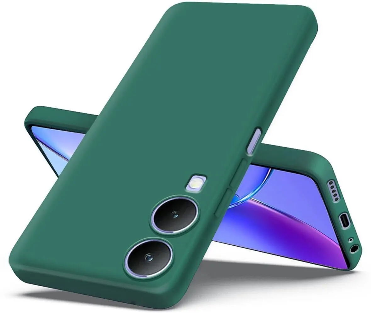 Micvir Back Cover for Vivo Y17s (Green, Dual Protection, Silicon, Pack of: 1) — image 3 of 5