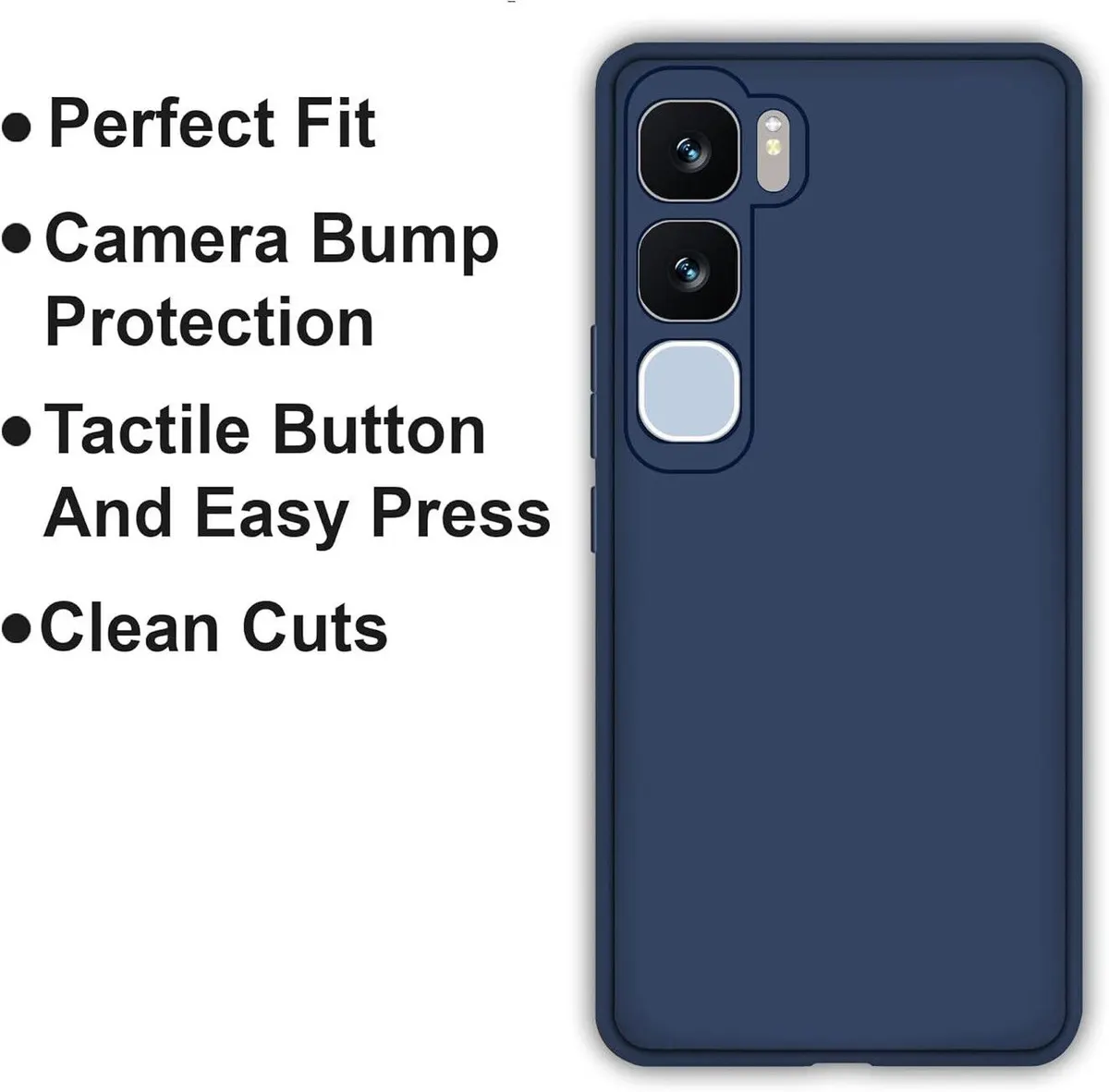 Micvir Back Cover for vivo Y29 5G (Blue, Dual Protection, Silicon, Pack of: 1) — image 4 of 5