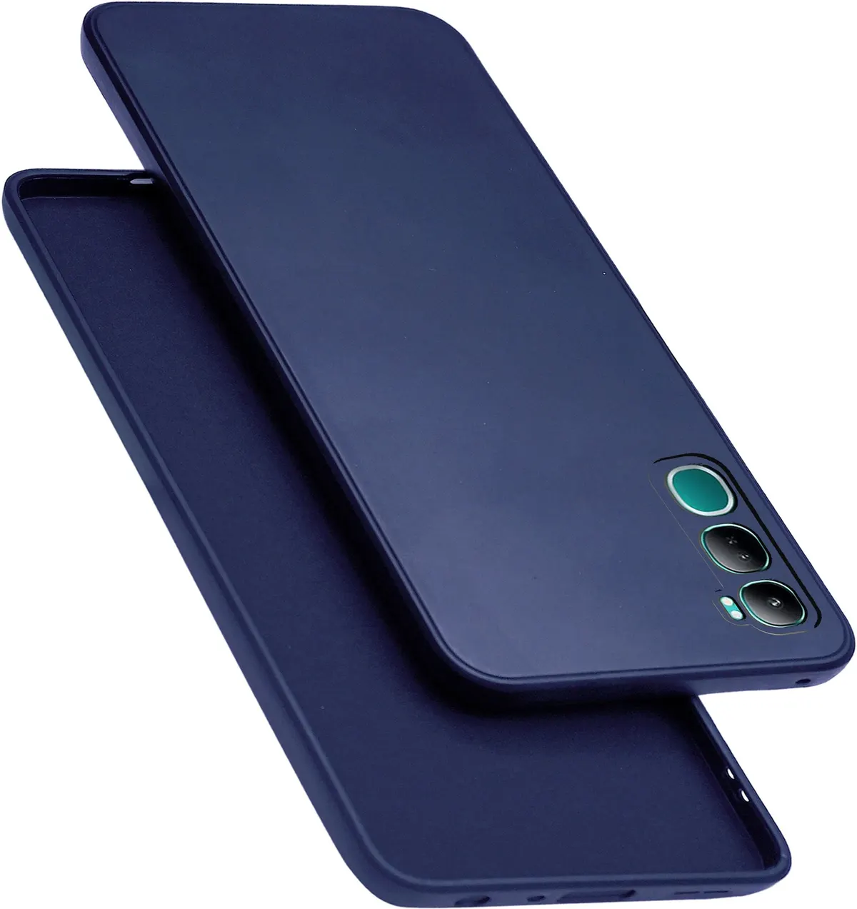 Micvir Back Cover for vivo Y300 5G (Blue, Dual Protection, Silicon, Pack of: 1)