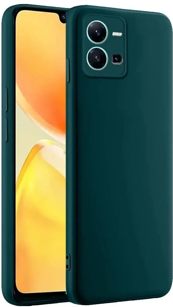 Micvir Back Cover for Vivo Y35 (Green, Dual Protection, Silicon, Pack of: 1) — image 2 of 5