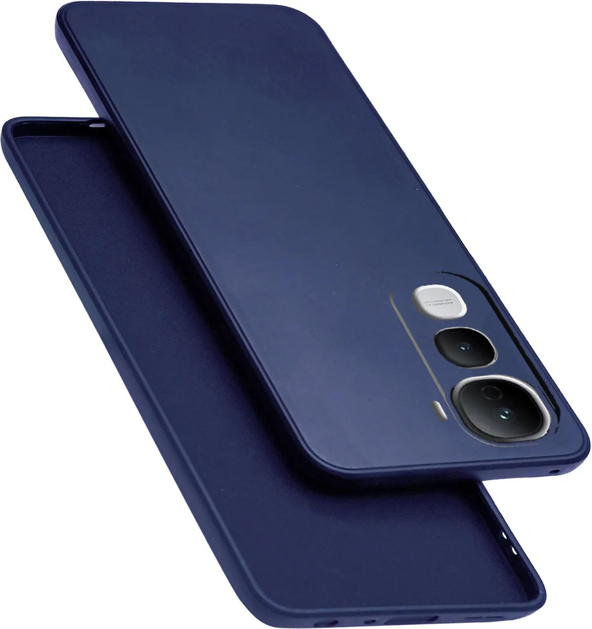 Micvir Back Cover for Vivo Y400 Pro 5G (Blue, Dual Protection, Silicon, Pack of: 1)
