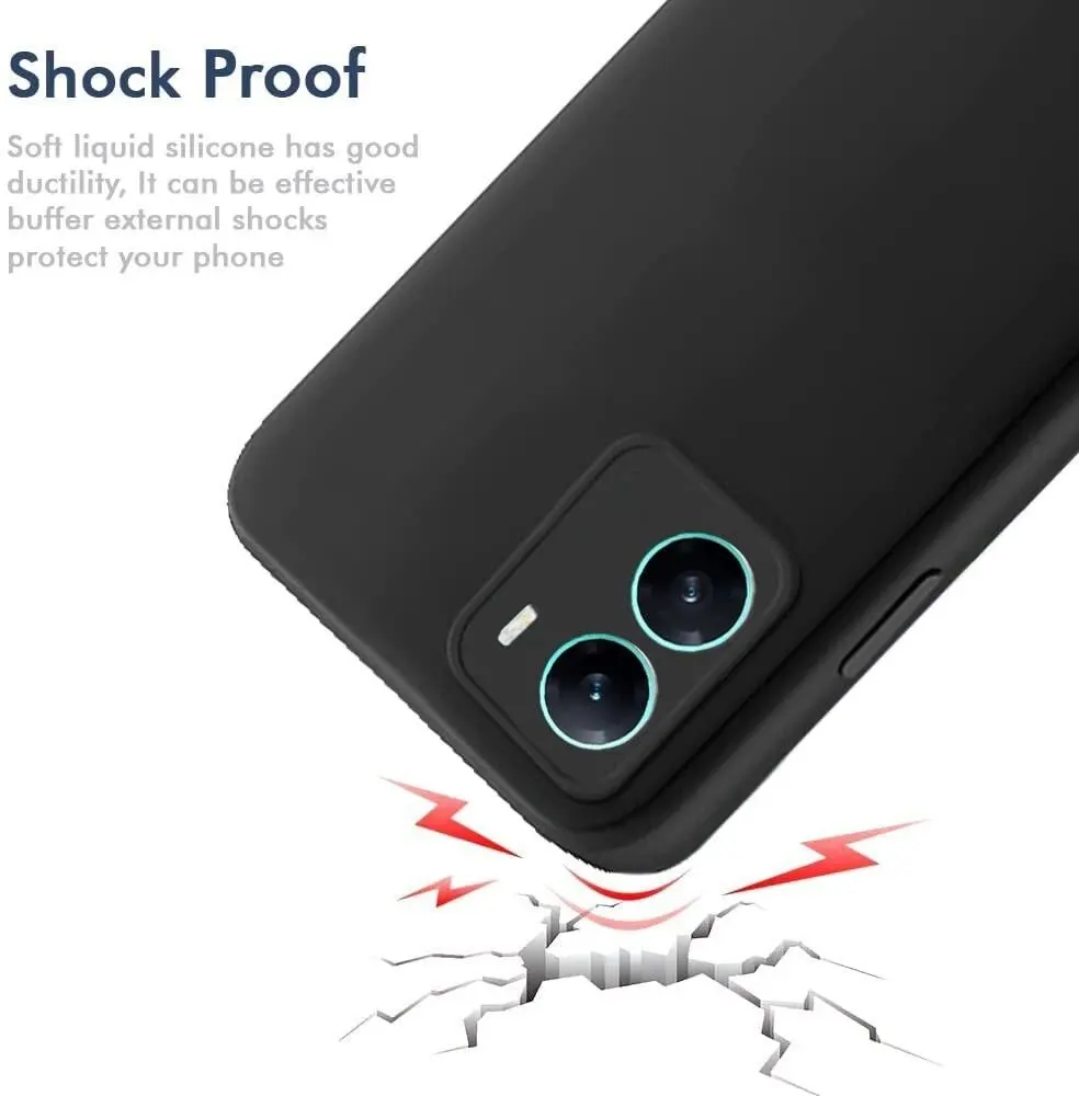 Micvir Back Cover for Vivo Y56 (Black, Dual Protection, Silicon, Pack of: 1) — image 3 of 5