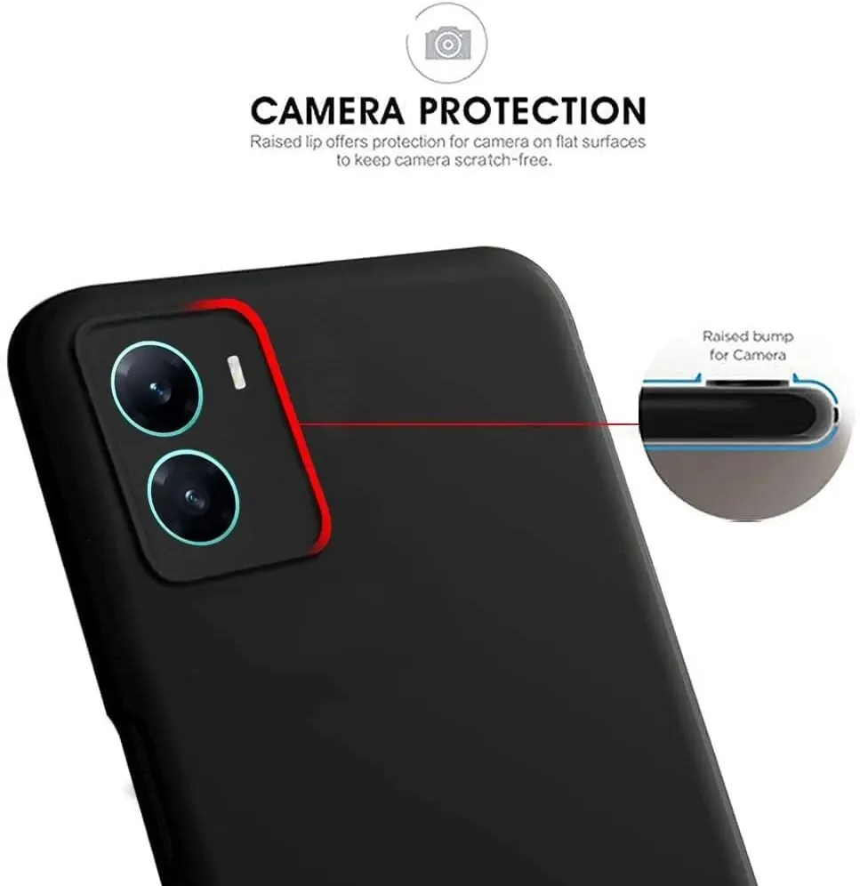 Micvir Back Cover for Vivo Y56 (Black, Dual Protection, Silicon, Pack of: 1) — image 4 of 5