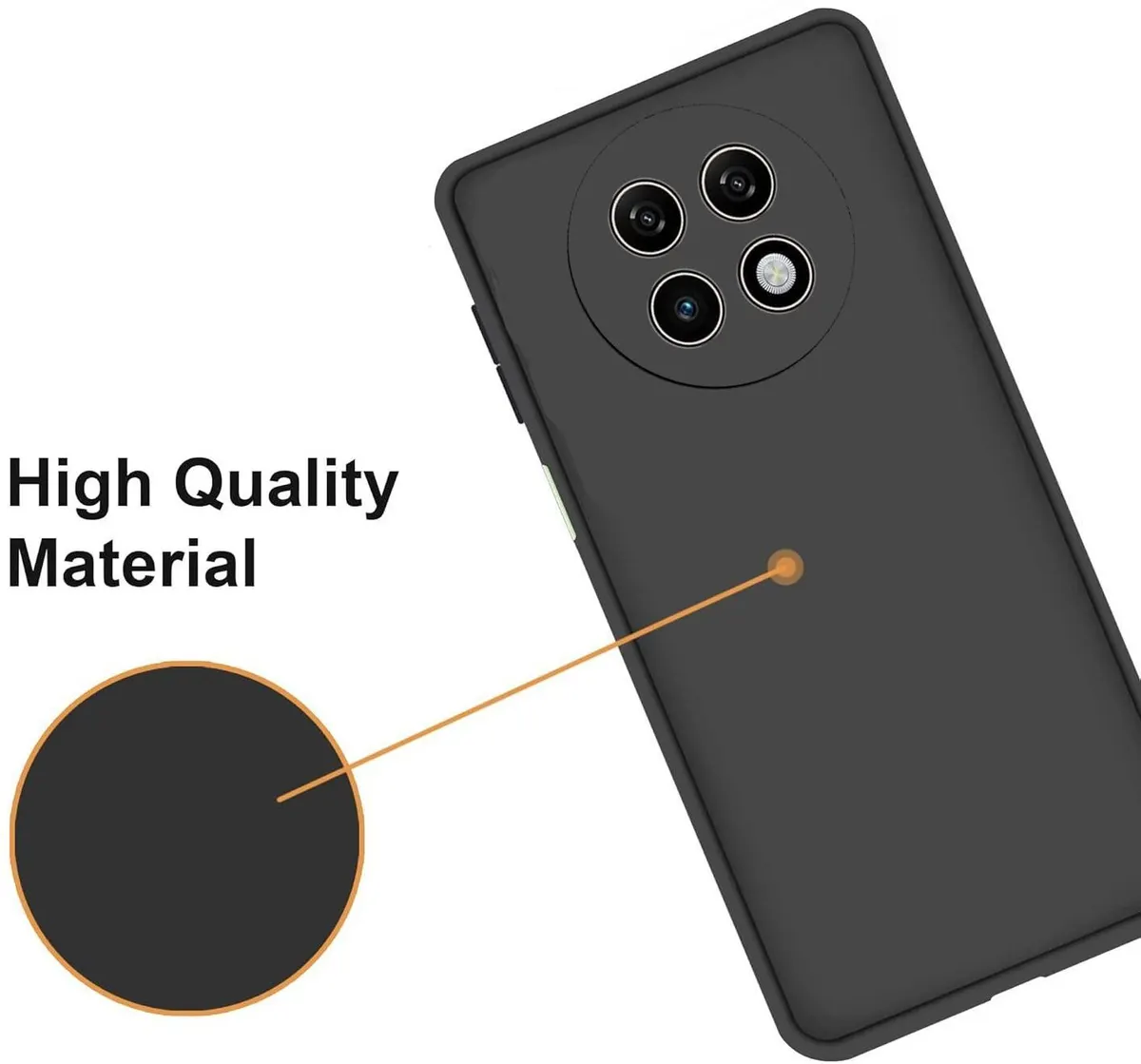 Micvir Back Cover for OPPO F29 Pro 5G (Black, Dual Protection, Silicon, Pack of: 1) — image 4 of 5