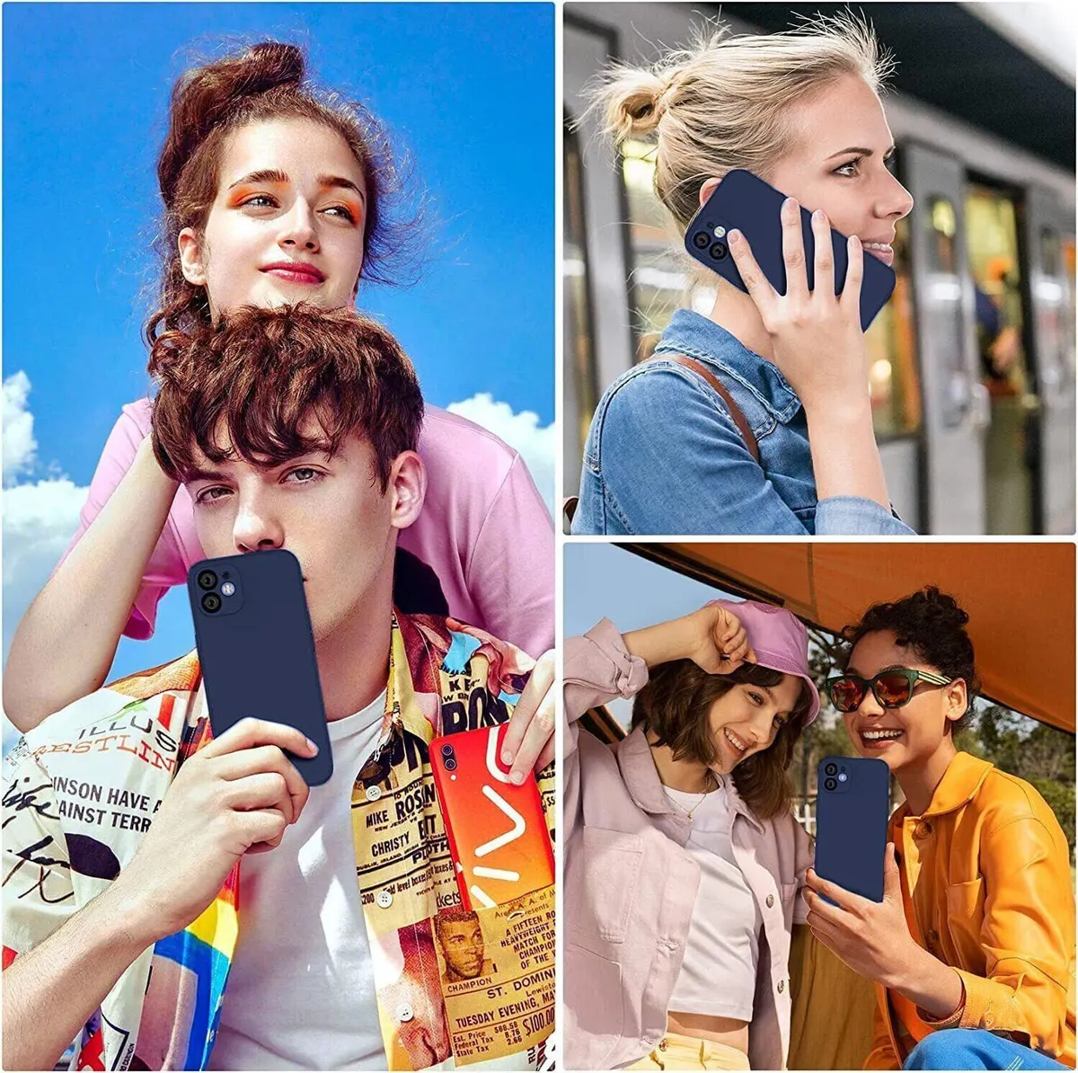 Micvir Back Cover for Apple iPhone 11 (Blue, Dual Protection, Silicon, Pack of: 1) — image 4 of 5
