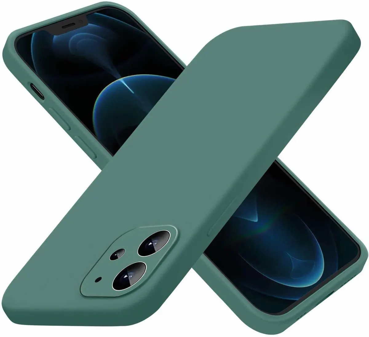 Micvir Back Cover for Apple iPhone 11 (Green, Dual Protection, Silicon, Pack of: 1) — image 2 of 5