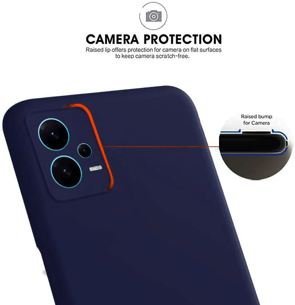 Micvir Back Cover for Poco X5 5G (Blue, Dual Protection, Silicon, Pack of: 1) — image 3 of 5