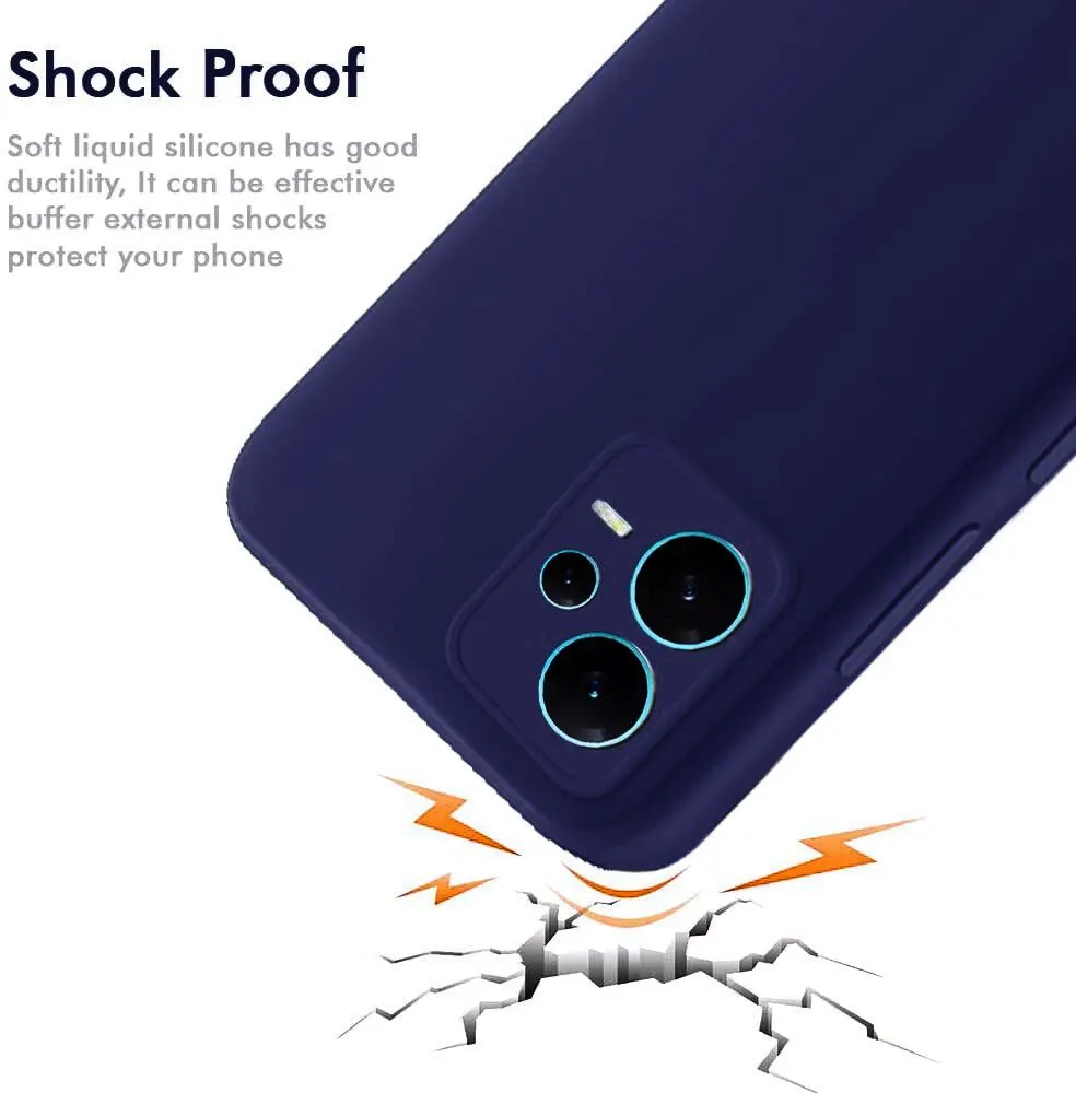 Micvir Back Cover for Poco X5 5G (Blue, Dual Protection, Silicon, Pack of: 1) — image 4 of 5