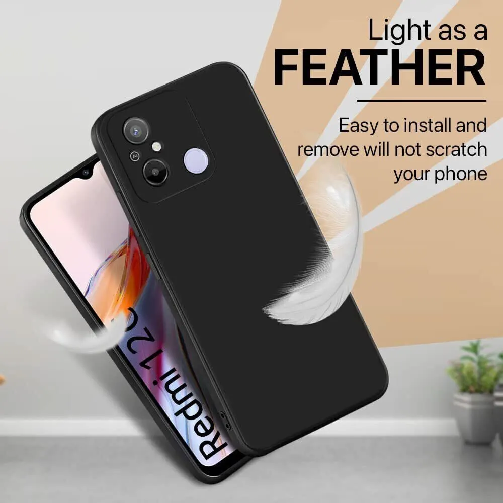 Micvir Back Cover for Redmi 12C (Black, Dual Protection, Silicon, Pack of: 1) — image 4 of 5