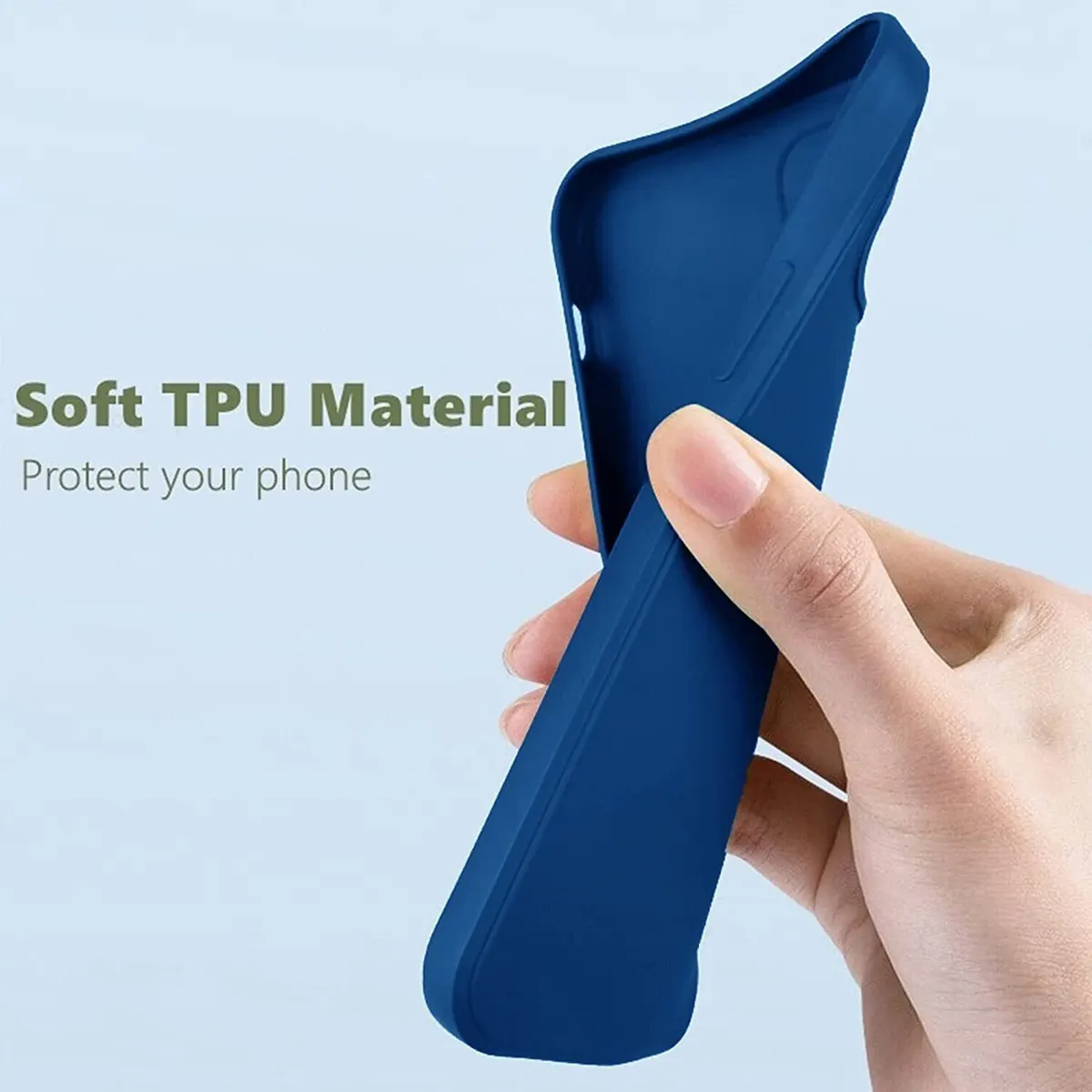 Micvir Back Cover for Redmi 12C (Blue, Dual Protection, Silicon, Pack of: 1) — image 4 of 5