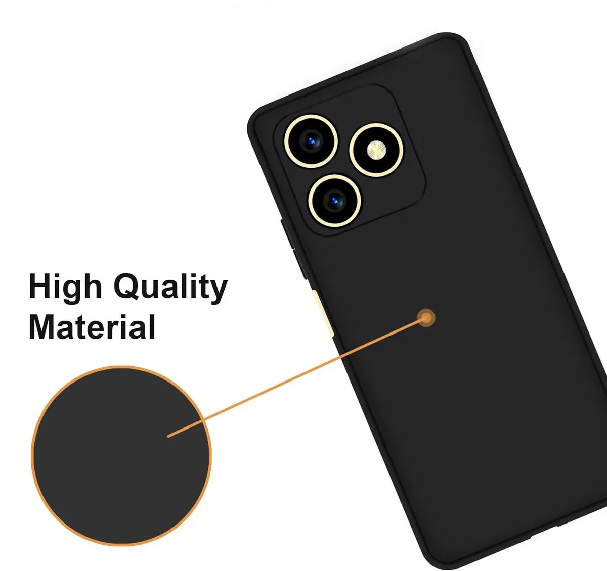Micvir Back Cover for Realme C51 (Black, Dual Protection, Pack of: 1) — image 3 of 5