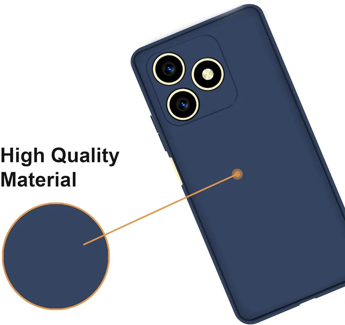 Micvir Back Cover for Realme C51 (Blue, Dual Protection, Pack of: 1) — image 3 of 5